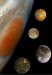 Vybrané měsíce Jupitera-Ganymedes, Callisto, Io a Europa